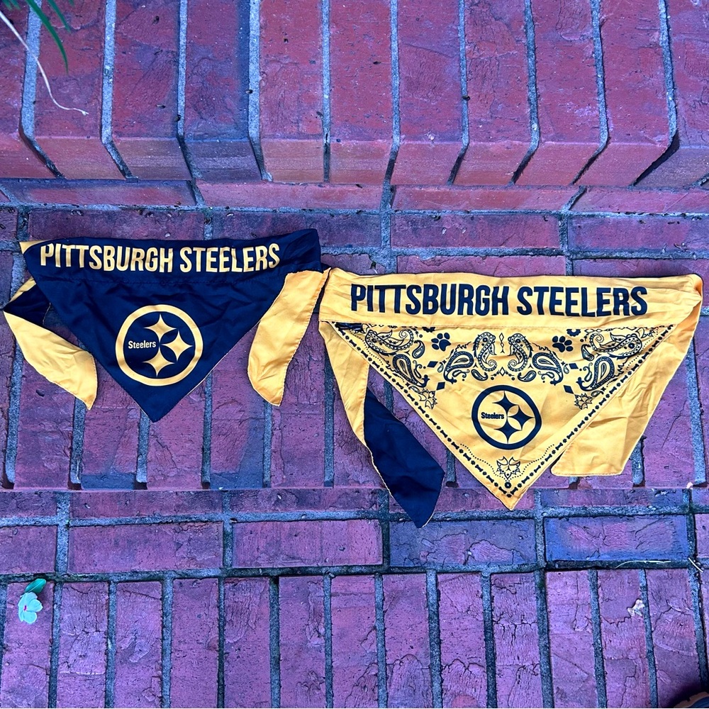 Pittsburgh Steelers Color Rush 2-Sided Pet Bandana size M & XL